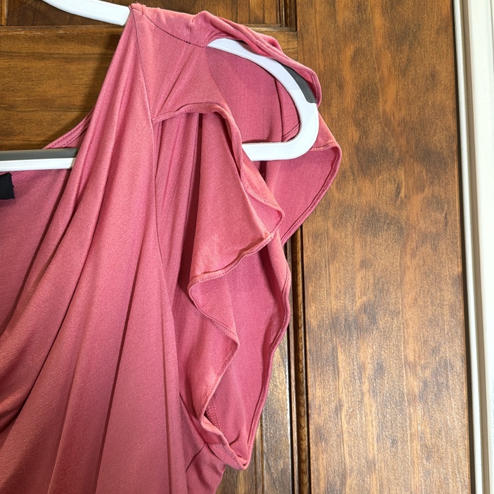 Pink Silk Banana Republic Midi Dress, size L - Picture 3 of 8